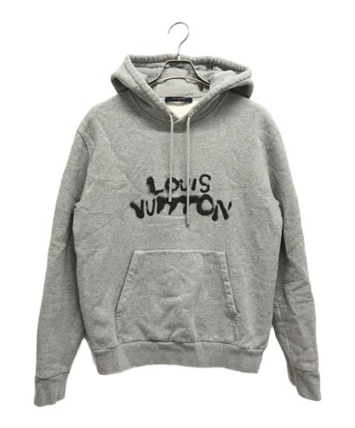 LOUIS VUITTON（ルイ ヴィトン）LOUIS VUITTON (ルイ ヴィトン) ネオンワーキングマンプルオーバーパーカー グレー サイズ:Mの古着・服飾アイテム