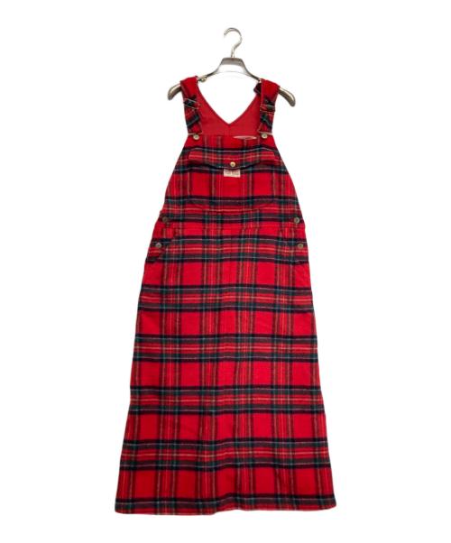 PINK HOUSE（ピンクハウス）PINK HOUSE (ピンクハウス) オーバーオール レッド サイズ:Fの古着・服飾アイテム