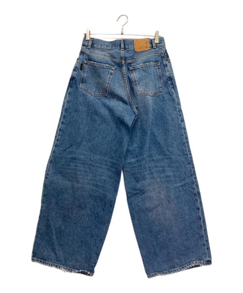 haikure（ハイクル）HAIKURE (ハイクル) ワイドデニムパンツ インディゴ サイズ:26の古着・服飾アイテム