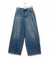HAIKURE（ハイクル）の古着「ワイドデニムパンツ」｜インディゴ