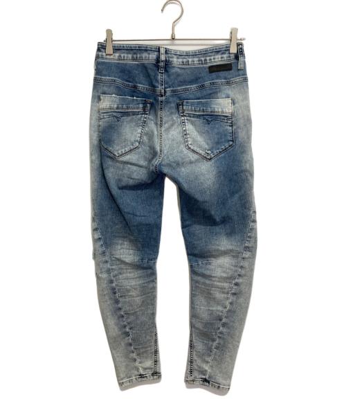 DIESEL（ディーゼル）DIESEL (ディーゼル) FAYZA-NEダメージ加工デニムパンツ ブラック サイズ:W23の古着・服飾アイテム