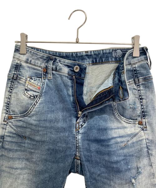 DIESEL（ディーゼル）DIESEL (ディーゼル) FAYZA-NEダメージ加工デニムパンツ ブラック サイズ:W23の古着・服飾アイテム