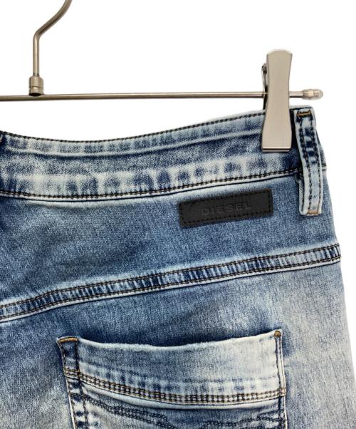 DIESEL（ディーゼル）DIESEL (ディーゼル) FAYZA-NEダメージ加工デニムパンツ ブラック サイズ:W23の古着・服飾アイテム