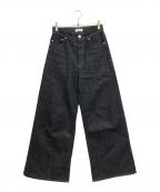 YANUKヤヌーク）の古着「ワイドフレアデニム」｜インディゴ