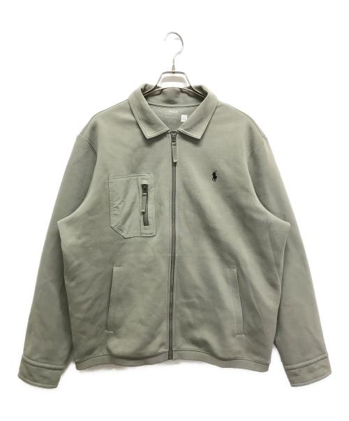 POLO RALPH LAUREN（ポロ・ラルフローレン）POLO RALPH LAUREN (ポロ・ラルフローレン) ダブルニットフルジップジャケット グリーン サイズ:XLの古着・服飾アイテム