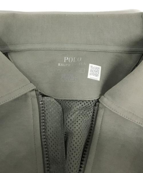 POLO RALPH LAUREN（ポロ・ラルフローレン）POLO RALPH LAUREN (ポロ・ラルフローレン) ダブルニットフルジップジャケット グリーン サイズ:XLの古着・服飾アイテム