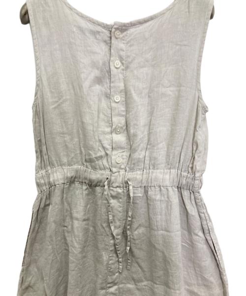 ordinary fits（オーディナリーフィッツ）Ordinary fits (オーディナリーフィッツ) ノースリーブリネンワンピース ベージュの古着・服飾アイテム