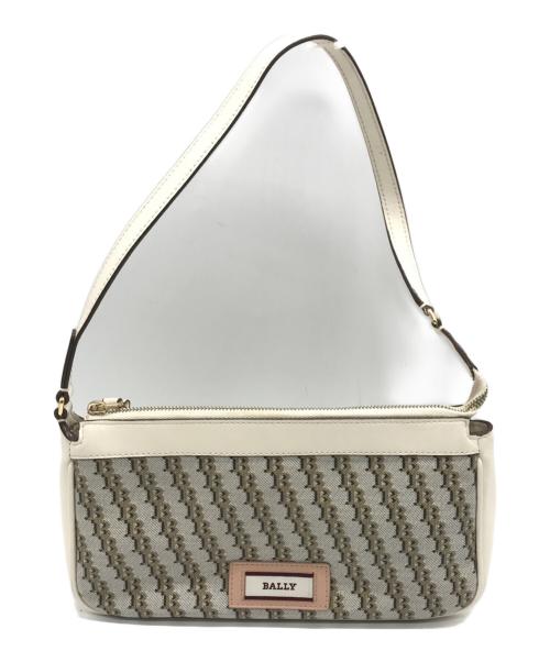 BALLY（バリー）BALLY (バリー) モノグラムポーチ ホワイトの古着・服飾アイテム