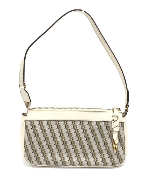 BALLY（バリー）BALLY (バリー) モノグラムポーチ ホワイトの古着・服飾アイテム