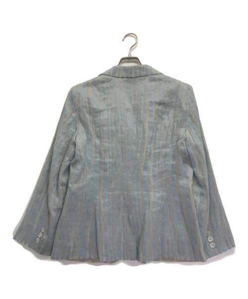 ARMANI COLLEZIONI（アルマーニ コレツィオーニ）ARMANI COLLEZIONI (アルマーニ コレツィオーニ) ジャケット ベージュ×ブルー サイズ:8の古着・服飾アイテム