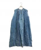 45Rフォーティファイブ・アール）の古着「コットンシルクノースリーブワンピース」｜ブルー