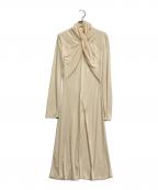 GIANNI VERSACEジャンニ・ヴェルサーチ）の古着「ワンピース」｜ベージュ