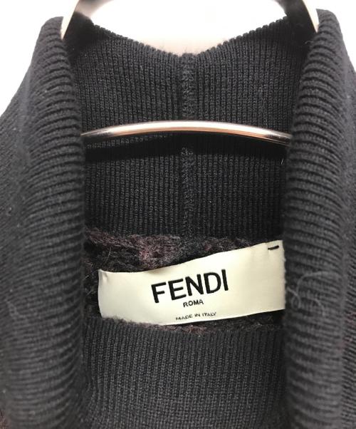 FENDI（フェンディ）FENDI (フェンディ) ニットワンピース ブラウン サイズ:UK6の古着・服飾アイテム