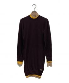 FENDI（フェンディ）の古着「ニットワンピース」｜ブラウン