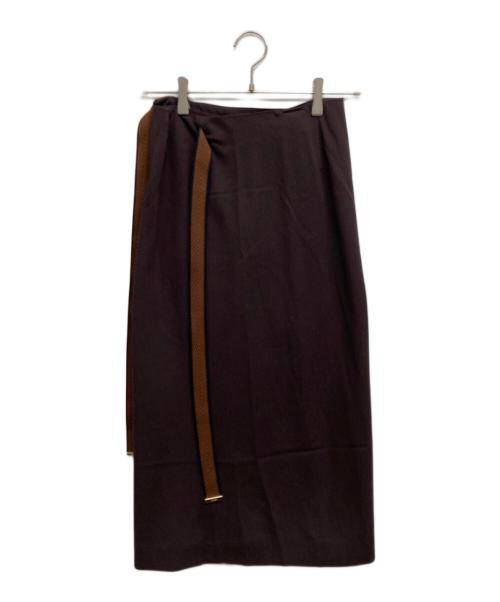 FENDI（フェンディ）FENDI (フェンディ) ラップスカート ブラウン サイズ:Sの古着・服飾アイテム