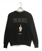UNDERCOVERアンダーカバー）の古着「MAD ARCHIVESスウェット」｜ブラック