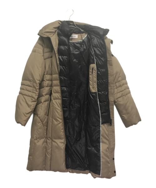 Calvin Klein（カルバンクライン）Calvin Klein (カルバンクライン) ダウンコート ベージュ サイズ:Mの古着・服飾アイテム