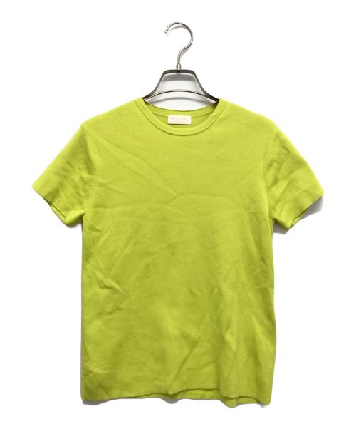 BALLSEY（ボールジィ）BALLSEY (ボールジィ) ハイゲージコットンハーフスリーブプルオーバー 黄緑 サイズ:Sの古着・服飾アイテム