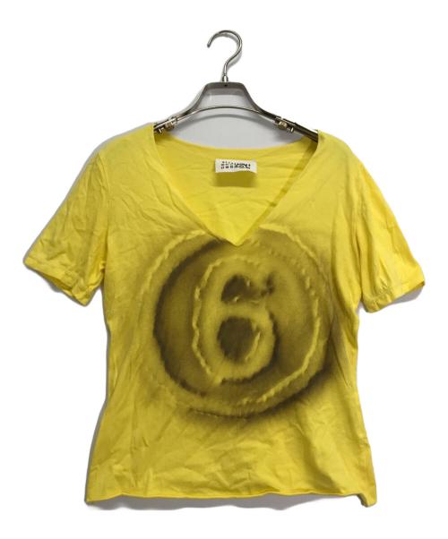 MM6 Maison Margiela（エムエムシックスメゾンマルジェラ）MM6 Maison Margiela (エムエムシックス メゾンマルジェラ) 6デザインカットソー イエロー サイズ:Mの古着・服飾アイテム