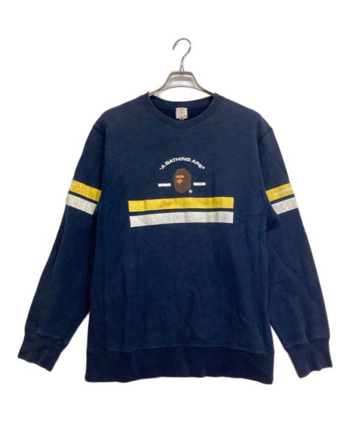 A BATHING APE（ア ベイシング エイプ）A BATHING APE (ア ベイシング エイプ) スウェット ネイビー サイズ:Mの古着・服飾アイテム