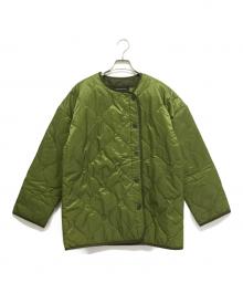 ALPHA（アルファ）の古着「キルティングジャケット」｜グリーン