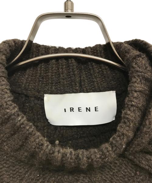 IRENE（アイレネ）IRENE (アイレネ) Cable Cropped Knit ブラウン サイズ:36の古着・服飾アイテム