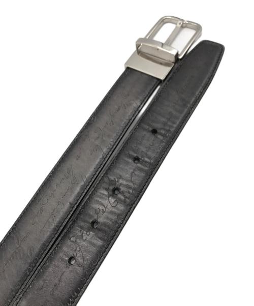 Berluti（ベルルッティ）Berluti (ベルルッティ) カリグラフィリバーシブルベルト グレー×ブラウンの古着・服飾アイテム