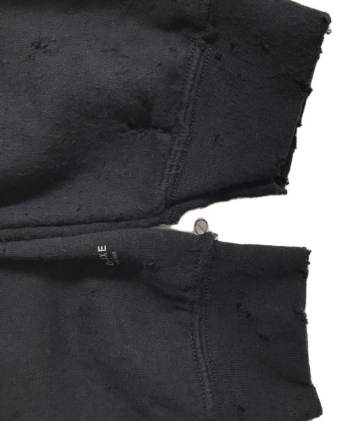 DELUXE（デラックス）Deluxe (デラックス) THE MET CREW ダメージ加工コラボスウェット ブラック サイズ:XLの古着・服飾アイテム