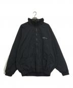Stripes For Creativeストライプ フォー クリエイティブ）の古着「ロゴ刺繍ナイロンジャケット」｜ブラック