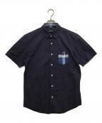 BLACK LABEL CRESTBRIDGEブラックレーベル クレストブリッジ）の古着「半袖シャツ」｜ブルー