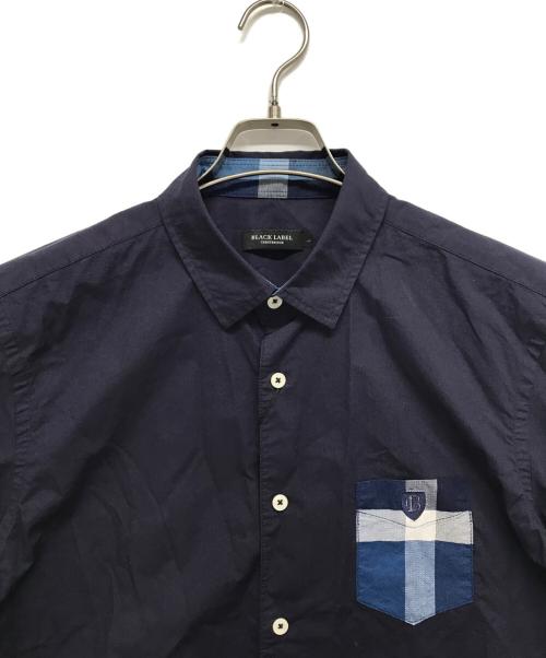 BLACK LABEL CRESTBRIDGE（ブラックレーベル クレストブリッジ）BLACK LABEL CRESTBRIDGE (ブラックレーベル クレストブリッジ) 半袖シャツ ブルー サイズ:Lの古着・服飾アイテム