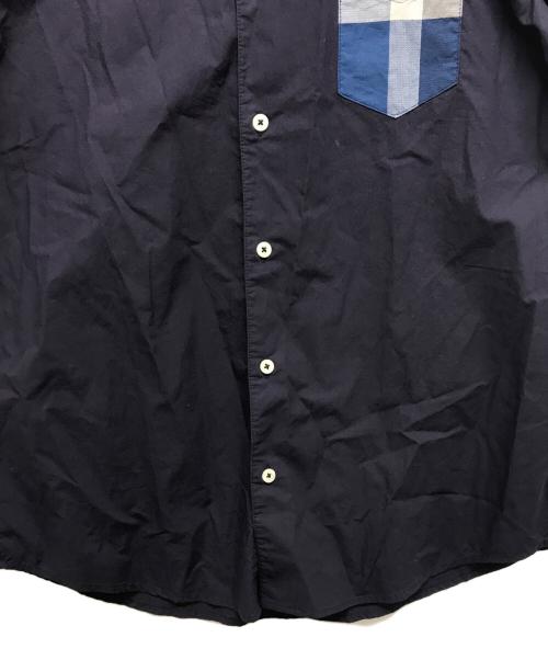 BLACK LABEL CRESTBRIDGE（ブラックレーベル クレストブリッジ）BLACK LABEL CRESTBRIDGE (ブラックレーベル クレストブリッジ) 半袖シャツ ブルー サイズ:Lの古着・服飾アイテム