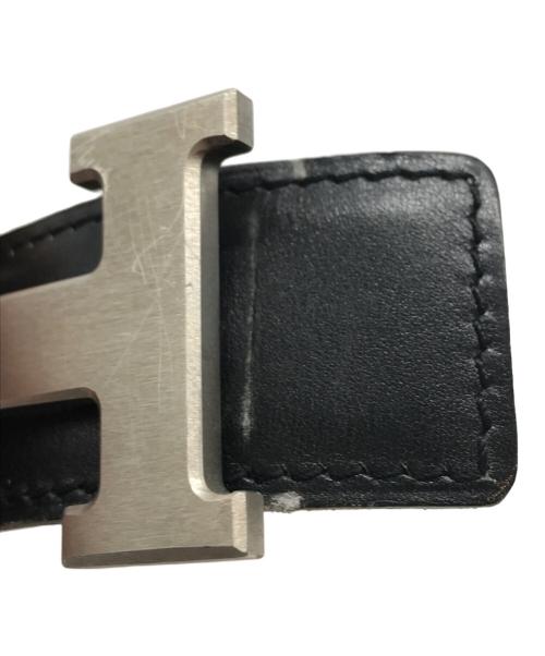 HERMES（エルメス）HERMES (エルメス) Hバックルコンスタンスベルト ブラック サイズ:90の古着・服飾アイテム