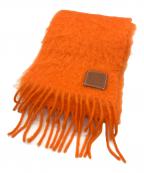 LOEWEロエベ）の古着「モヘヤ混マフラー」｜オレンジ
