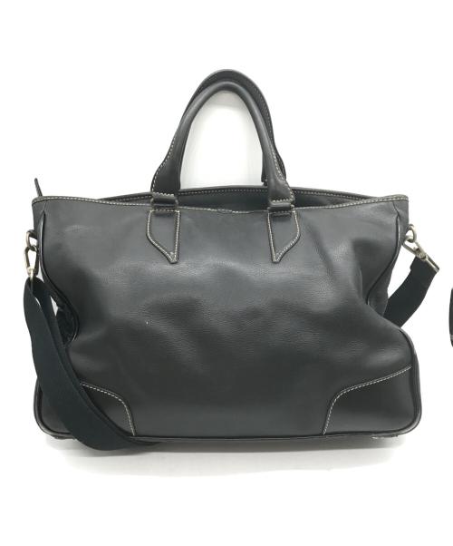STEFANOMANO（ステファノマーノ）STEFANOMANO (ステファノマーノ) 2WAYレザーバッグ ブラックの古着・服飾アイテム