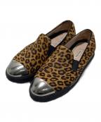 MIU MIUミュウミュウ）の古着「ハラコスニーカー」｜ベージュ