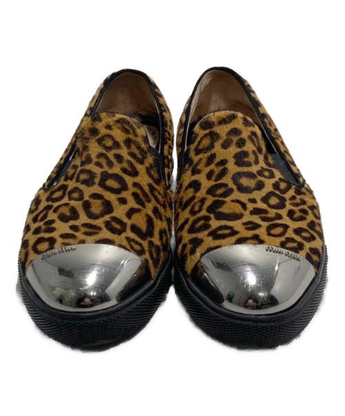 MIU MIU（ミュウミュウ）MIU MIU (ミュウミュウ) ハラコスニーカー ベージュ サイズ:35の古着・服飾アイテム