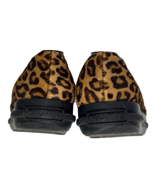 MIU MIU（ミュウミュウ）MIU MIU (ミュウミュウ) ハラコスニーカー ベージュ サイズ:35の古着・服飾アイテム