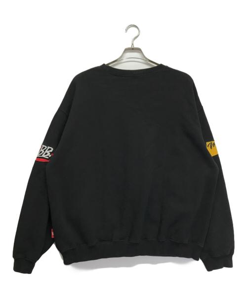 MOBB（モブ）MoBB (モブ) ワッペントレーナー ブラック サイズ:Lの古着・服飾アイテム