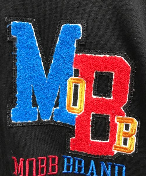 MOBB（モブ）MoBB (モブ) ワッペントレーナー ブラック サイズ:Lの古着・服飾アイテム