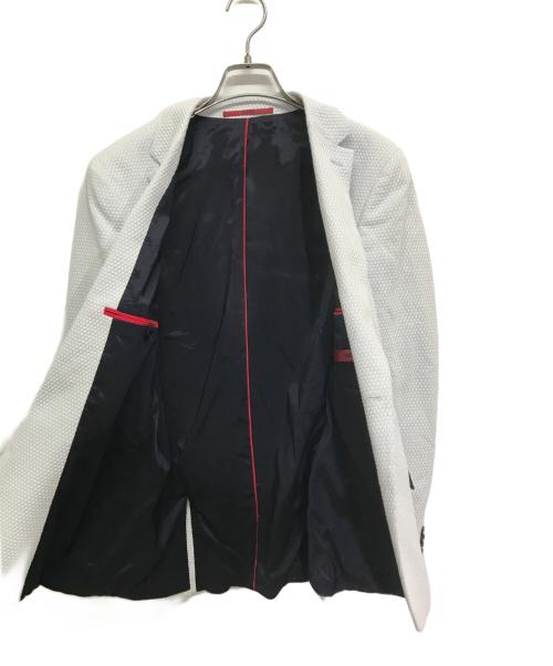 HUGO BOSS（ヒューゴ ボス）HUGO BOSS (ヒューゴ ボス) テーラードジャケット ホワイト サイズ:US34の古着・服飾アイテム