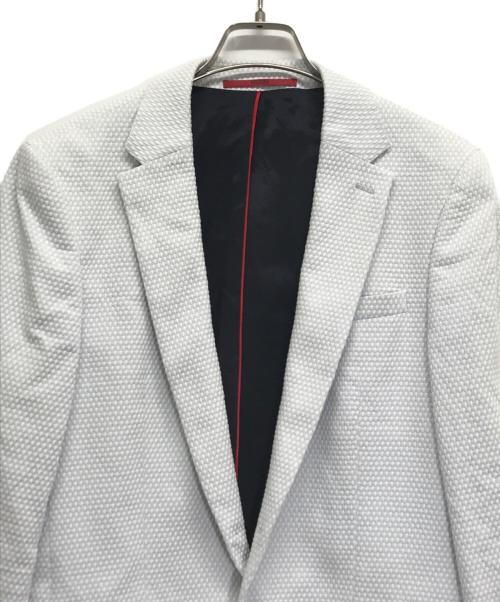 HUGO BOSS（ヒューゴ ボス）HUGO BOSS (ヒューゴ ボス) テーラードジャケット ホワイト サイズ:US34の古着・服飾アイテム