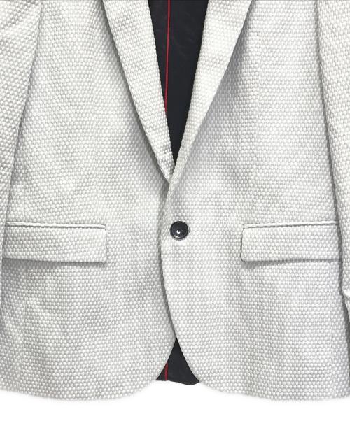 HUGO BOSS（ヒューゴ ボス）HUGO BOSS (ヒューゴ ボス) テーラードジャケット ホワイト サイズ:US34の古着・服飾アイテム