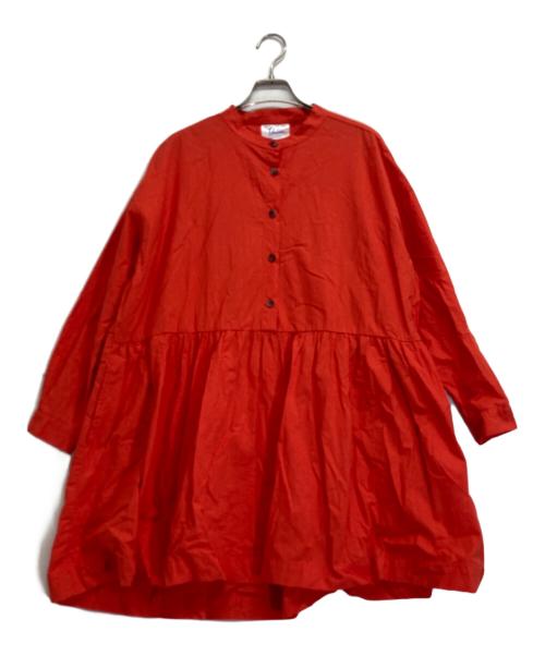 Yarmo（ヤーモ）Yarmo (ヤーモ) シャツワンピース レッド サイズ:ーの古着・服飾アイテム
