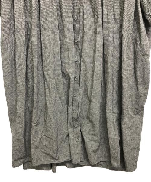 オオカミとフクロウ（オオカミトフクロウ）オオカミとフクロウ (オオカミトフクロウ) リネン混シャツワンピース グレー サイズ:記載なしの古着・服飾アイテム