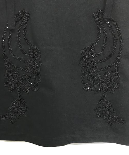 PRADA（プラダ）PRADA (プラダ) ビジュー付きノースリーブカットソー ブラック サイズ:３８の古着・服飾アイテム