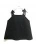 PRADA（プラダ）の古着「ビジュー付きノースリーブカットソー」｜ブラック