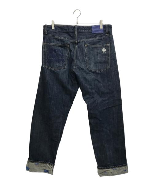 stussy（ステューシー）stussy (ステューシー) XXX 30周年 刺繍ロゴ デニムパンツ インディゴ サイズ:W34の古着・服飾アイテム