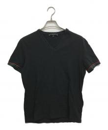 GUCCI（グッチ）の古着「袖ラインＴシャツ」｜ブラック