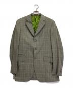 ETROエトロ）の古着「3Bチェックテーラードジャケット」｜ライトグレー